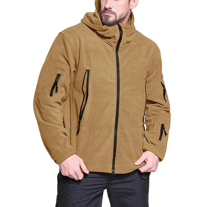 Męska kurtka softshell z długim rękawem materiał funkcjonalny
