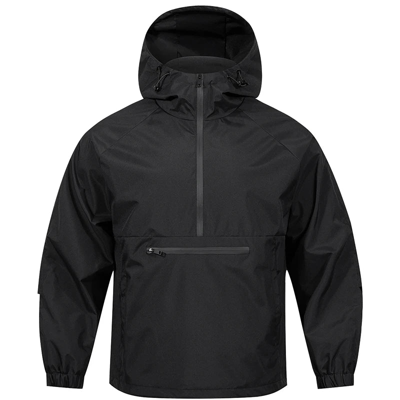 Men's Softshell Jacket With Hood Long Sleeve Weather Resistant Casual Outdoor