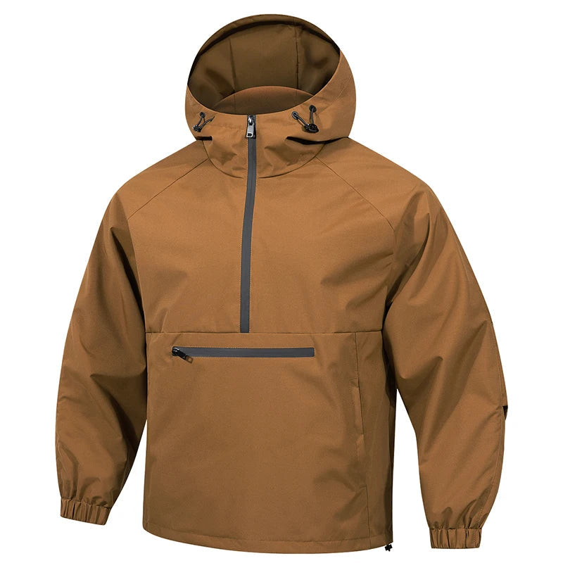 Men's Softshell Jacket With Hood Long Sleeve Weather Resistant Casual Outdoor