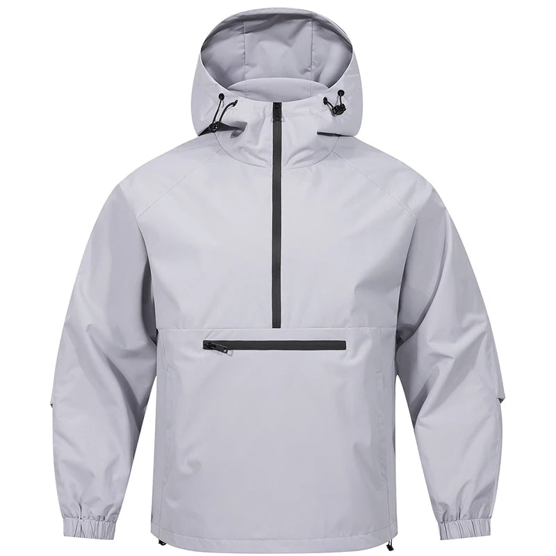 Men's Softshell Jacket With Hood Long Sleeve Weather Resistant Casual Outdoor