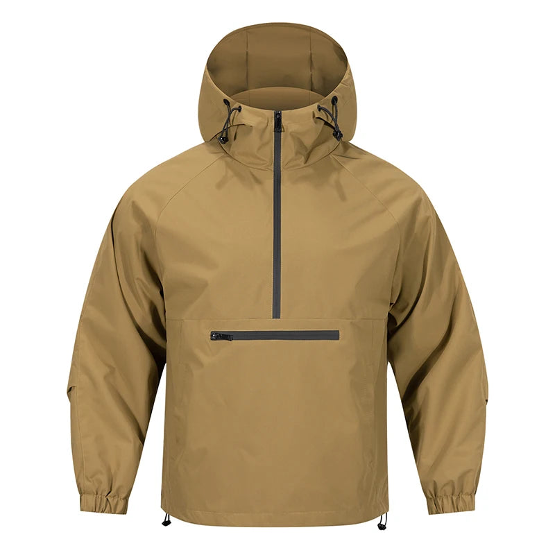 Men's Softshell Jacket With Hood Long Sleeve Weather Resistant Casual Outdoor