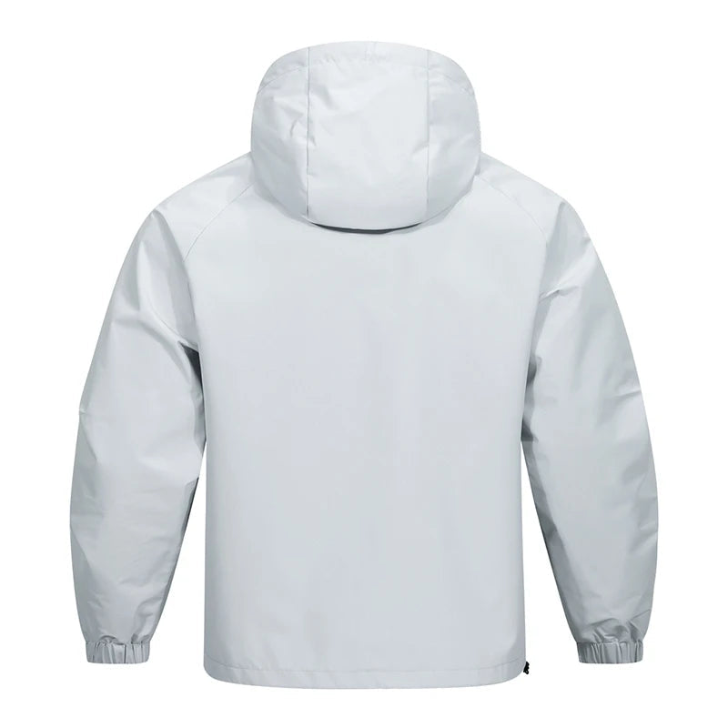 Men's Softshell Jacket With Hood Long Sleeve Weather Resistant Casual Outdoor