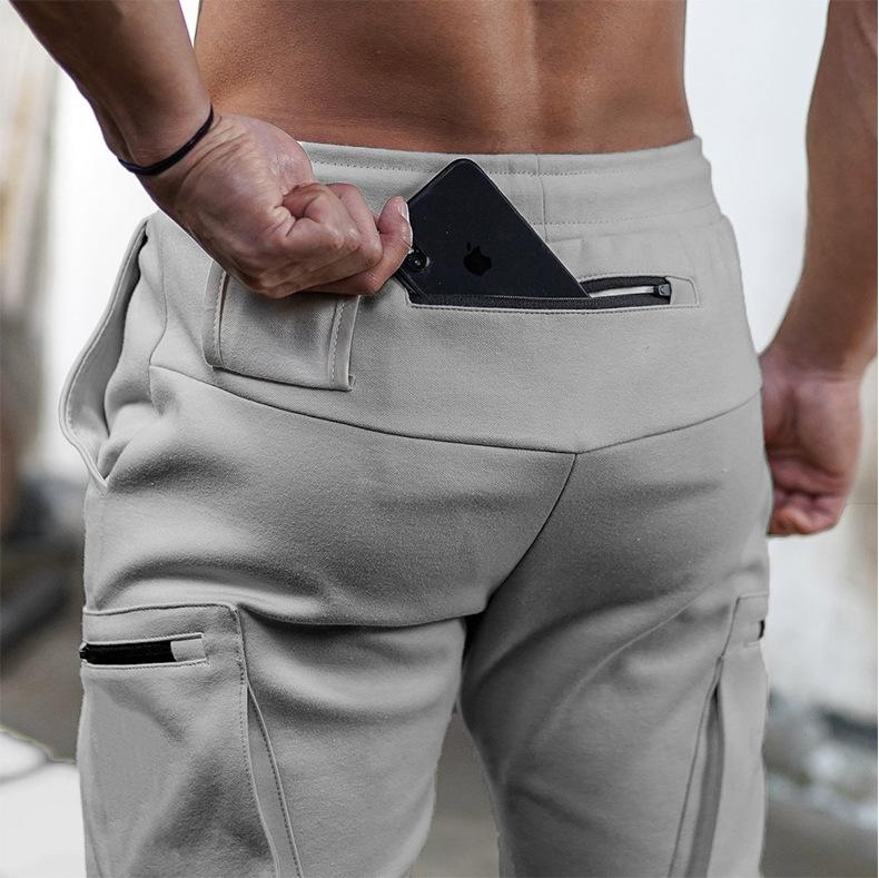 Men's Sports Pants Cotton Flexible for Training and Leisure