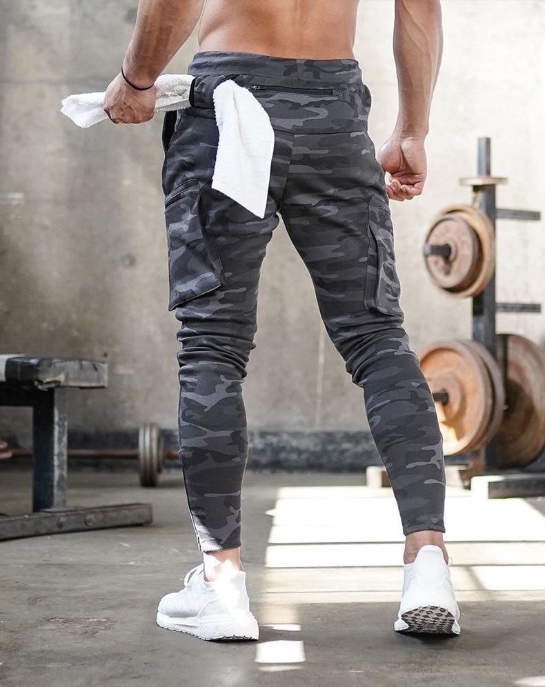 Men's Sports Pants Cotton Flexible for Training and Leisure