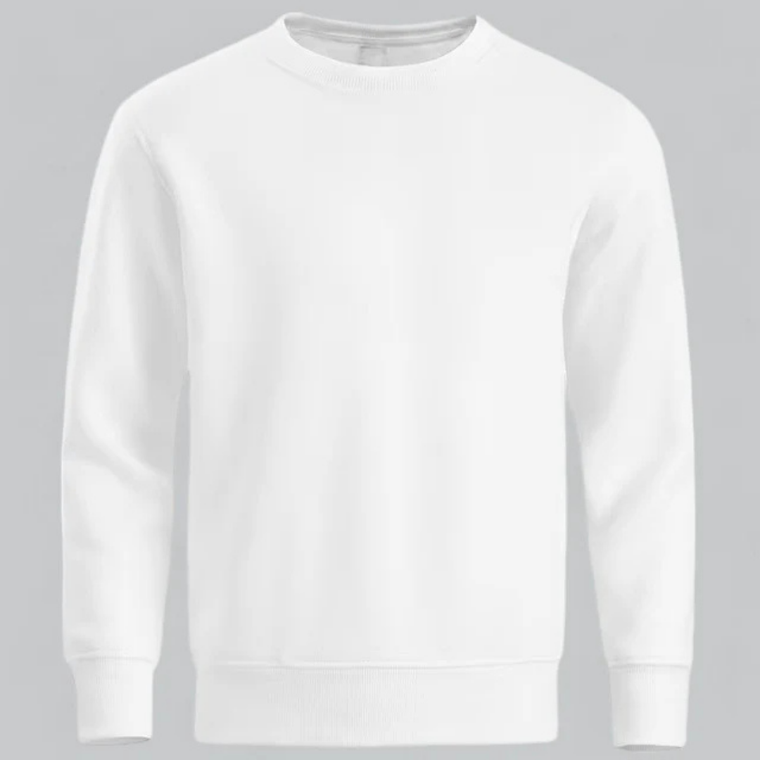 Sudadera para hombre de algodón informal con cuello redondo y manga larga