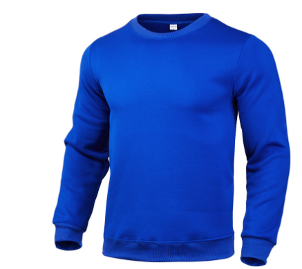 Sudadera para hombre de algodón informal con cuello redondo y manga larga