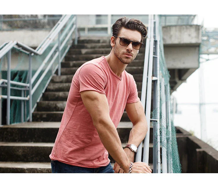 Men's T-Shirt Cotton Casual Style