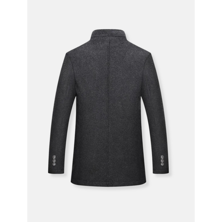Manteau trench pour homme en matière chaude avec manches longues