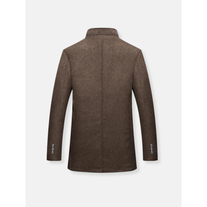 Manteau trench pour homme en matière chaude avec manches longues