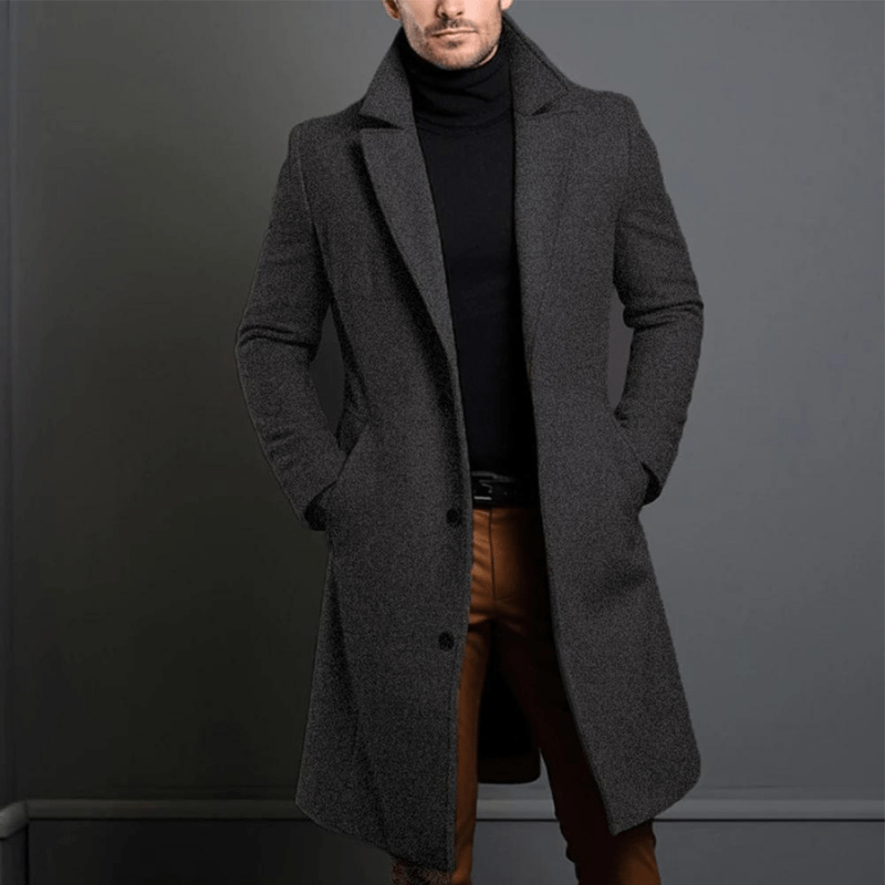 Manteau trench pour hommes Matériau de haute qualité Style classique