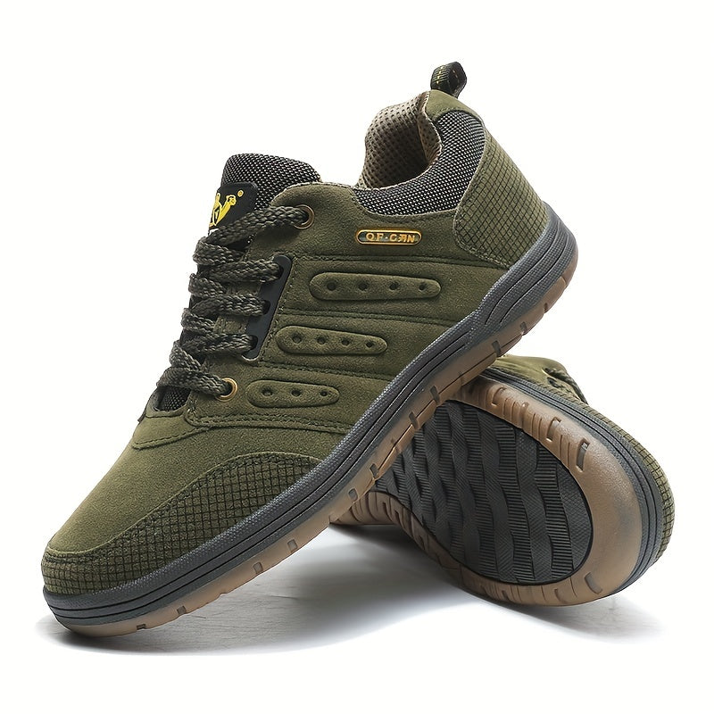 Men's Hiking Shoes Leather Non-slip Rubber Sole Stylish