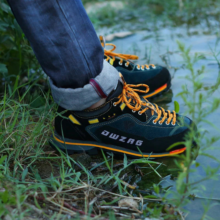 Men's Hiking Shoes Leather Sporty For Outdoor Activities