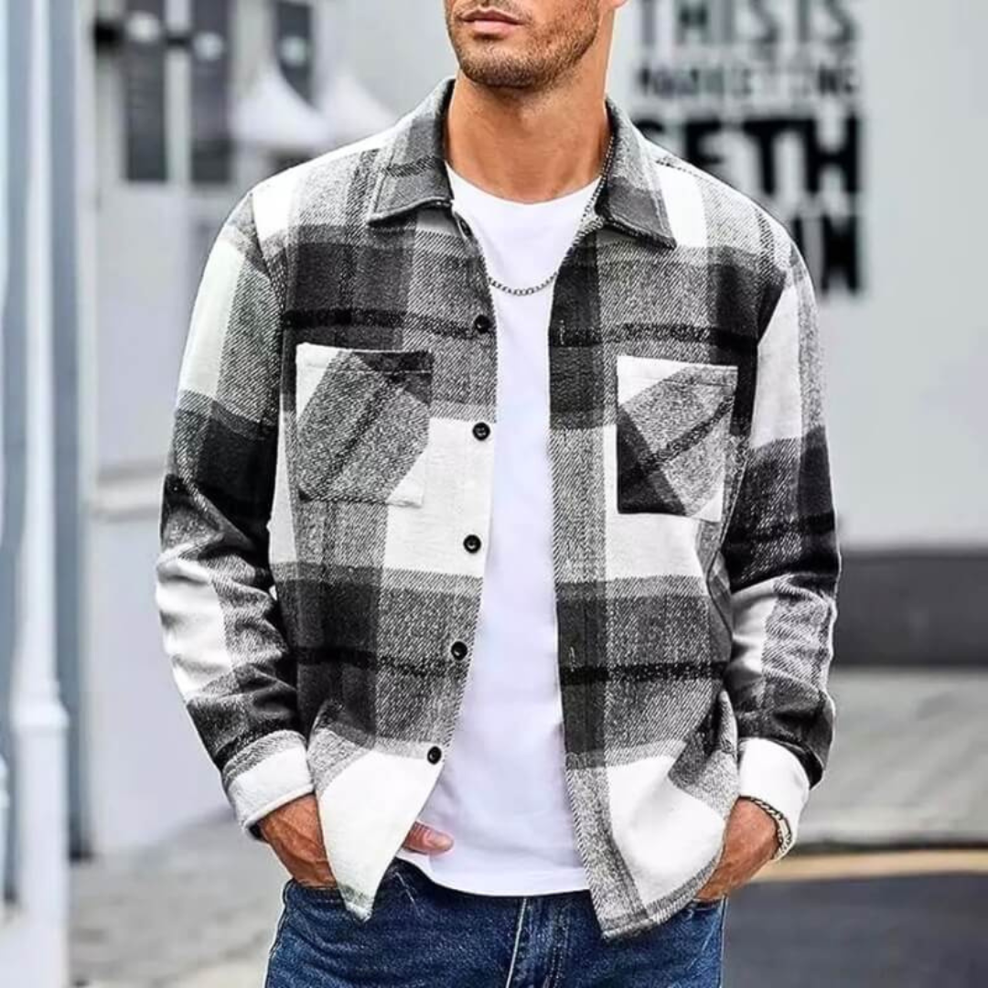 Men's Warm Shirt Long Sleeve Classic Stylish