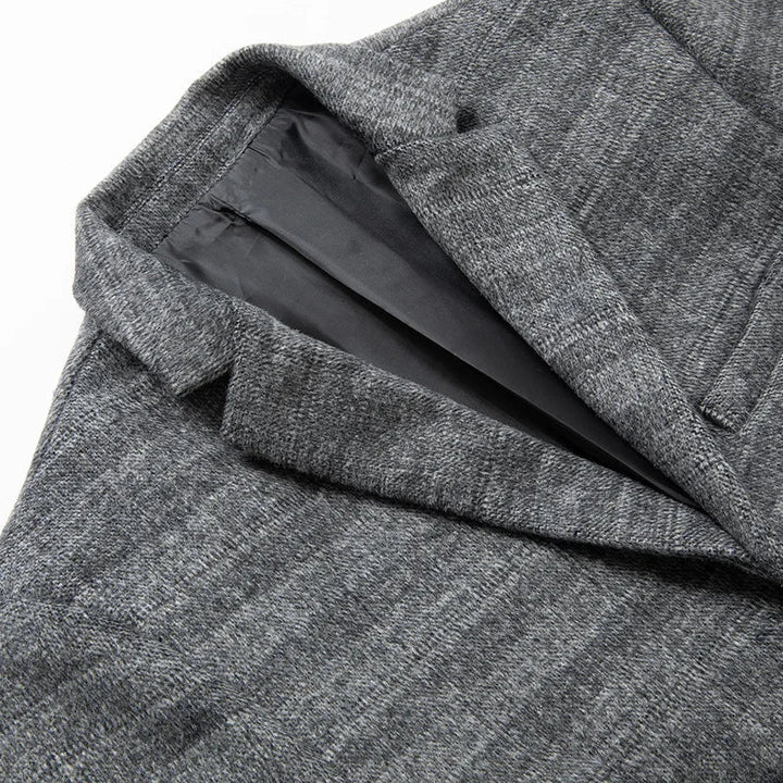 Men's Blazer Gray Khaki Elegant Versatile High-Quality Fabrics