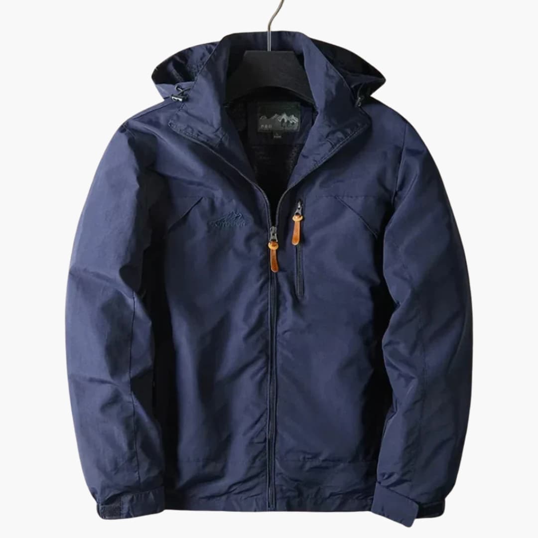 Herrenjacke Outdoor mit Kapuze und Reißverschluss – Funktionale Jacke für den Alltag