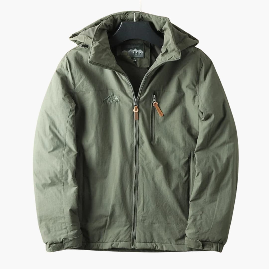 Herrenjacke Outdoor mit Kapuze und Reißverschluss – Funktionale Jacke für den Alltag