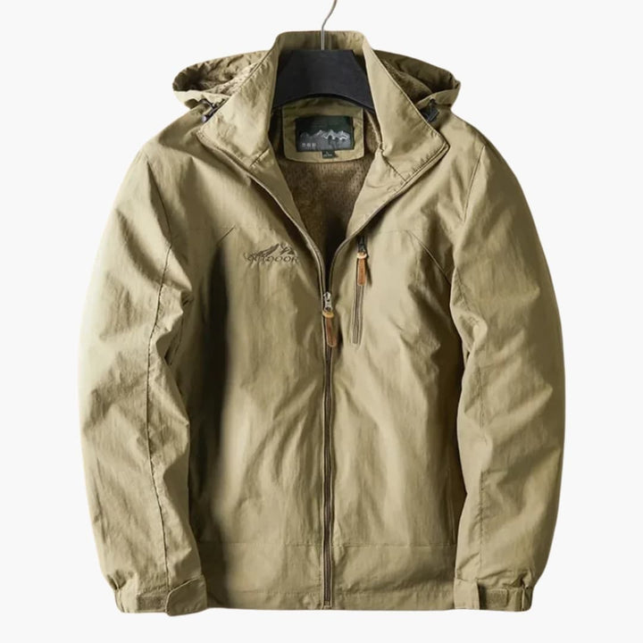 Herrenjacke Outdoor mit Kapuze und Reißverschluss – Funktionale Jacke für den Alltag