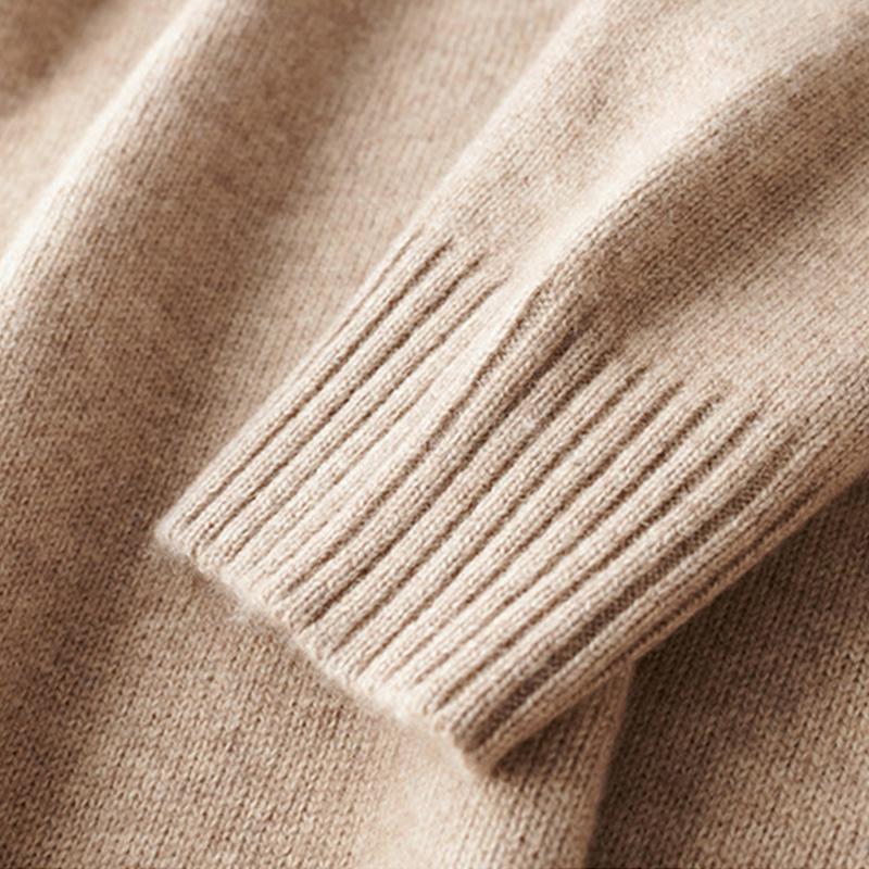 Men's Wool Sweater Half Zipper Modern