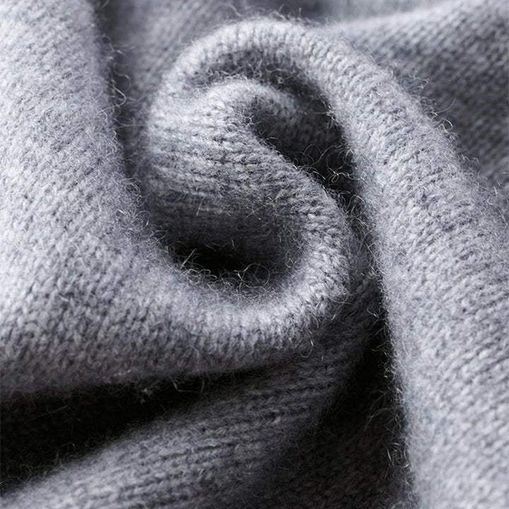 Men's Wool Sweater Half Zipper Modern