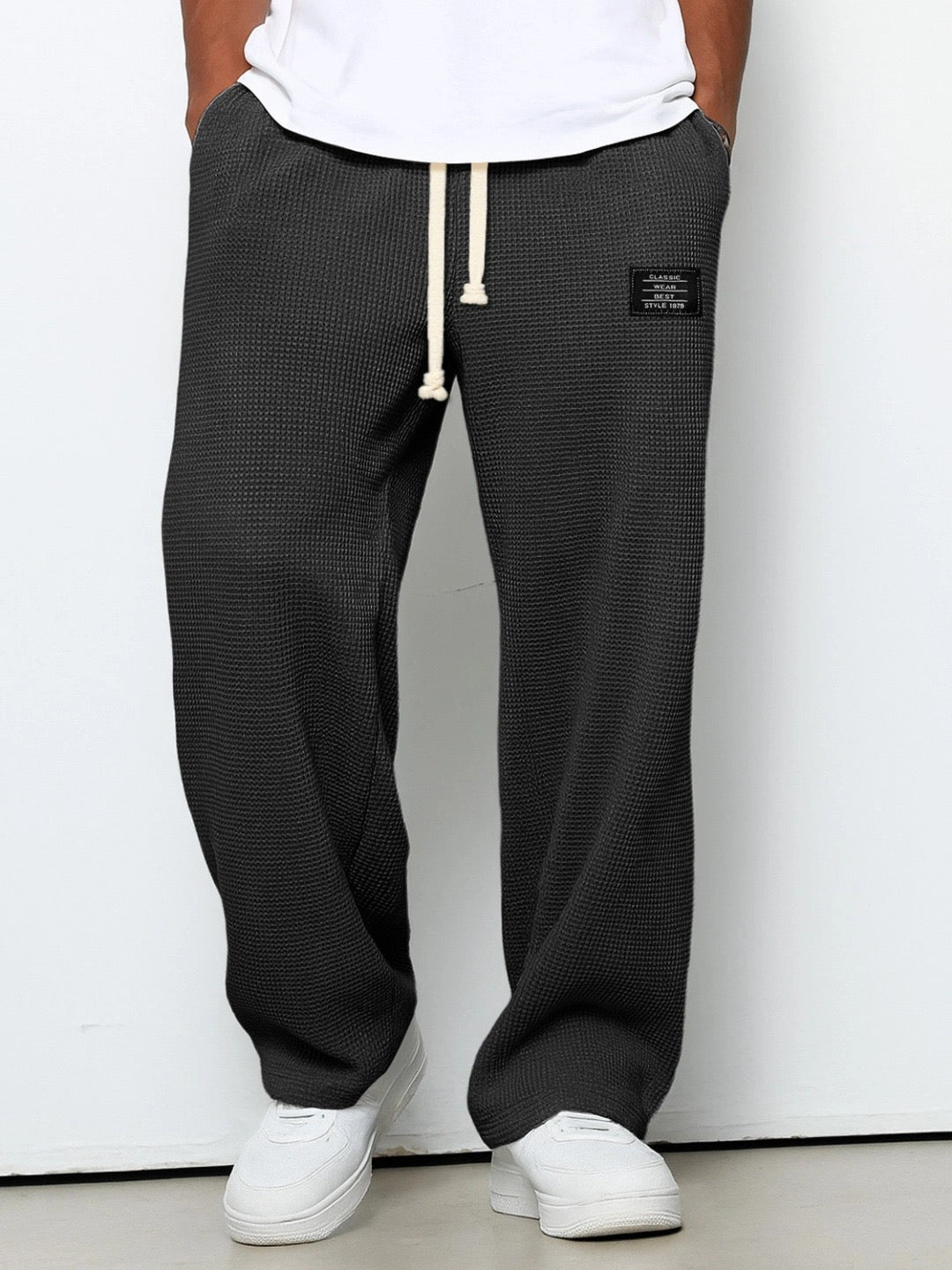 Men's Jogging Pants with Loose Fit and Side Pockets – Comfortable Casual Pants