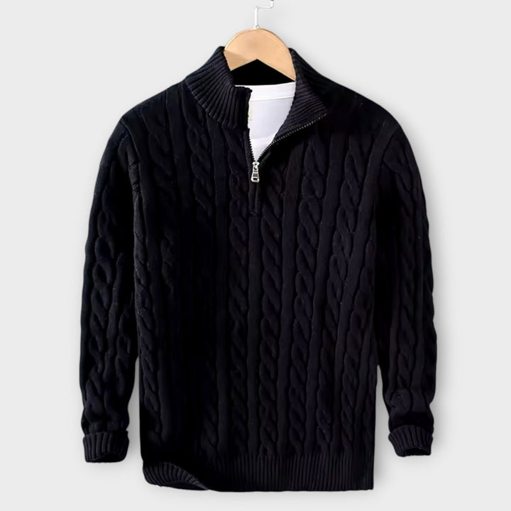 Lorenz | Cozy & Elegant Half-Zip Sweater