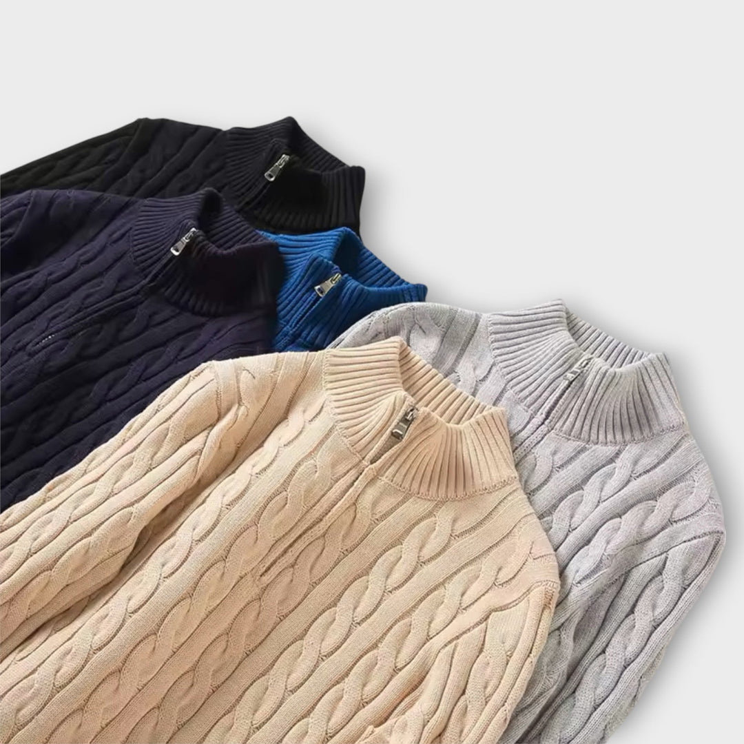 Lorenz | Cozy & Elegant Half-Zip Sweater