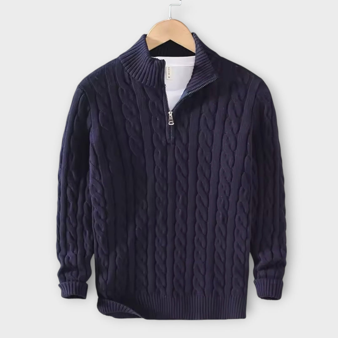 Lorenz | Cozy & Elegant Half-Zip Sweater