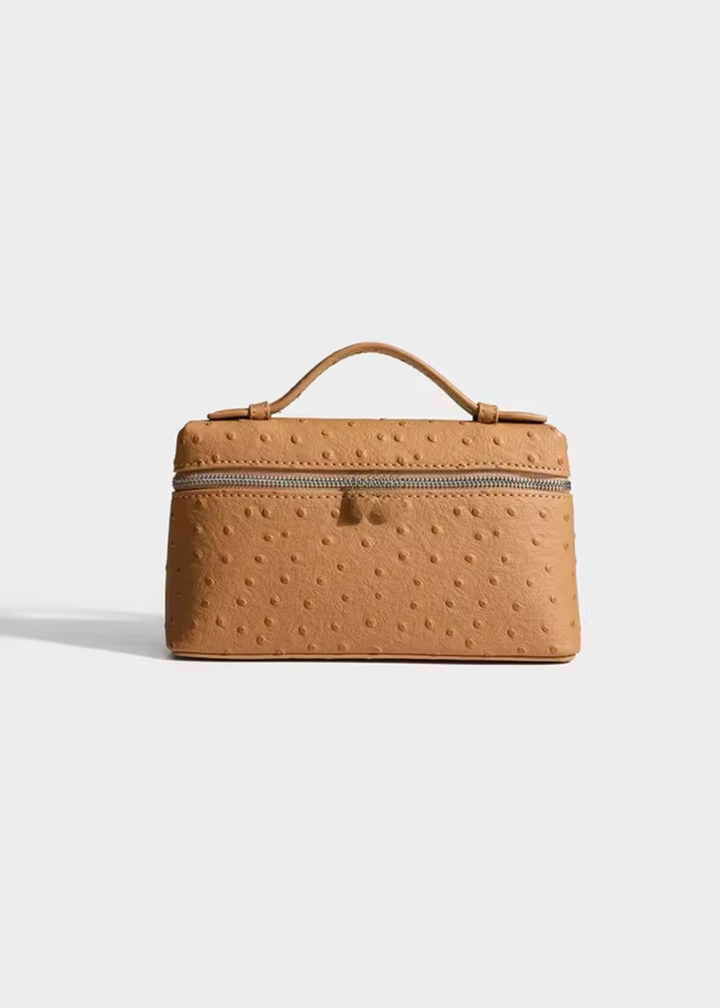 Sling Clutch Handbag Women – Vegan Clutch Bag with Ostrich Embossing