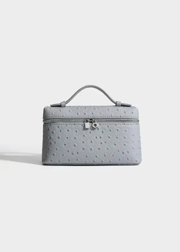 Sling Clutch Handbag Women – Vegan Clutch Bag with Ostrich Embossing