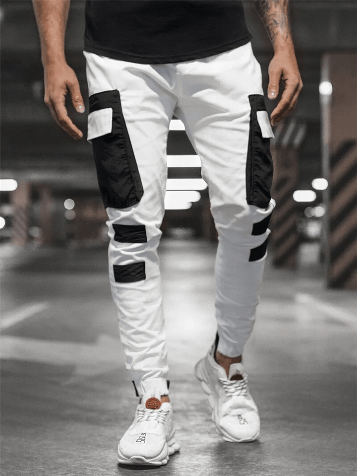 Comfortable sports pants for active men, breathable, elastic waistband, modern design