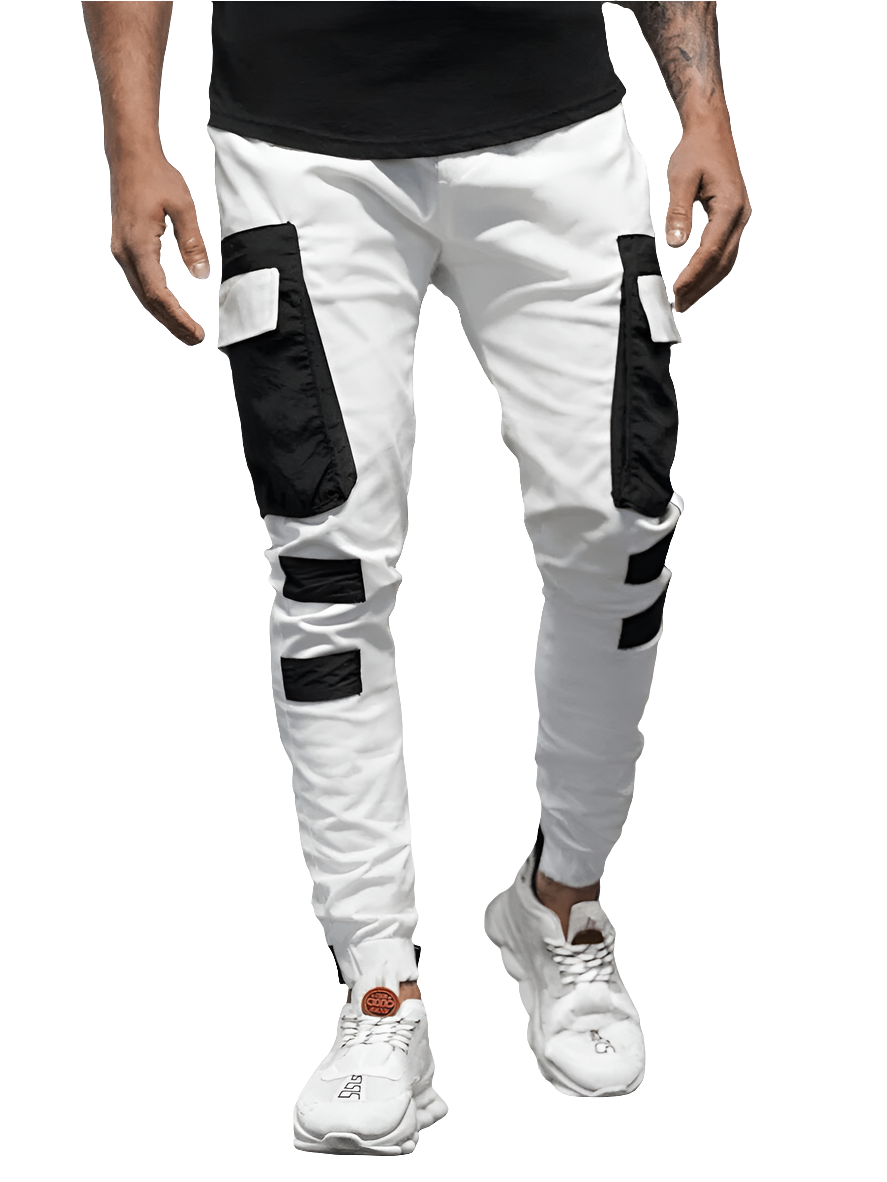 Comfortable sports pants for active men, breathable, elastic waistband, modern design