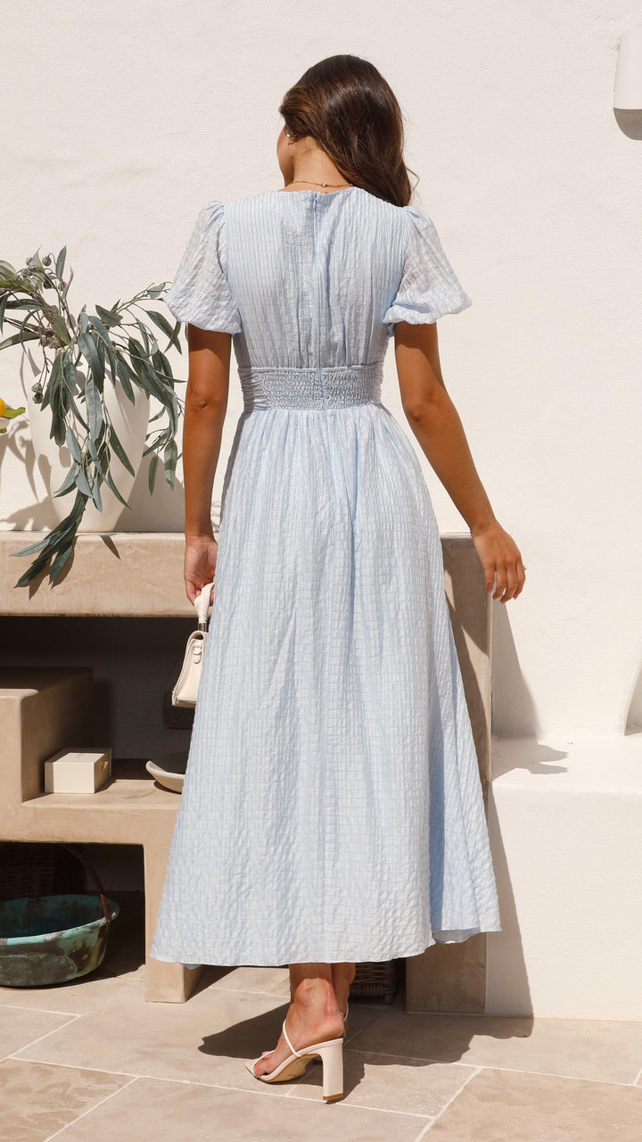 Damska elegancka sukienka maxi z guzikami i luźnym krojem – letnia sukienka w stylu chic
