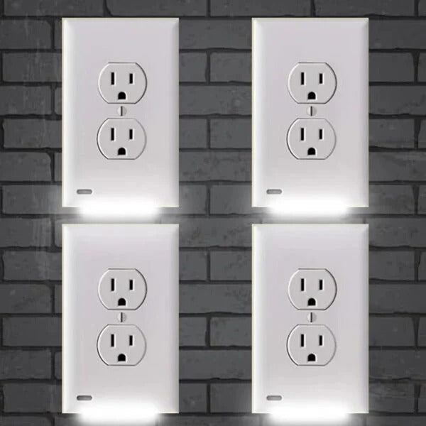 LED-Nachtlicht-Steckdosenabdeckung – 4-teiliges Set mit automatischer Beleuchtung 3