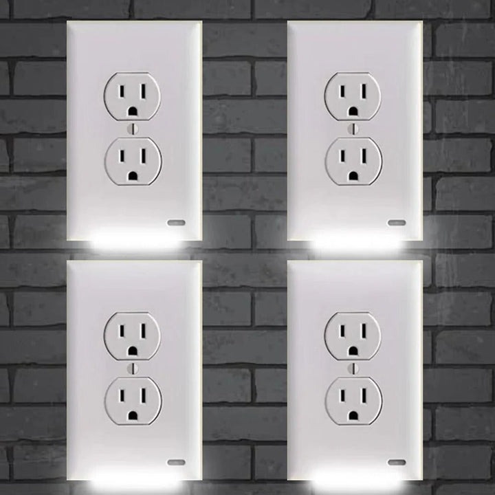 LED-Nachtlicht-Steckdosenabdeckung – 4-teiliges Set mit automatischer Beleuchtung 5