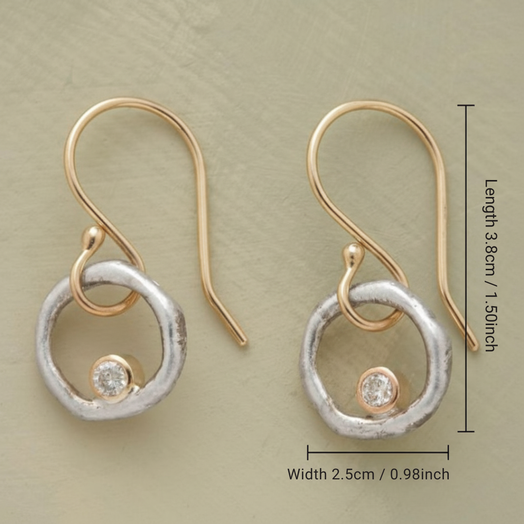 Damen Vintage Zirkonia Ohrringe – Eleganter Funkelnder Schmuck