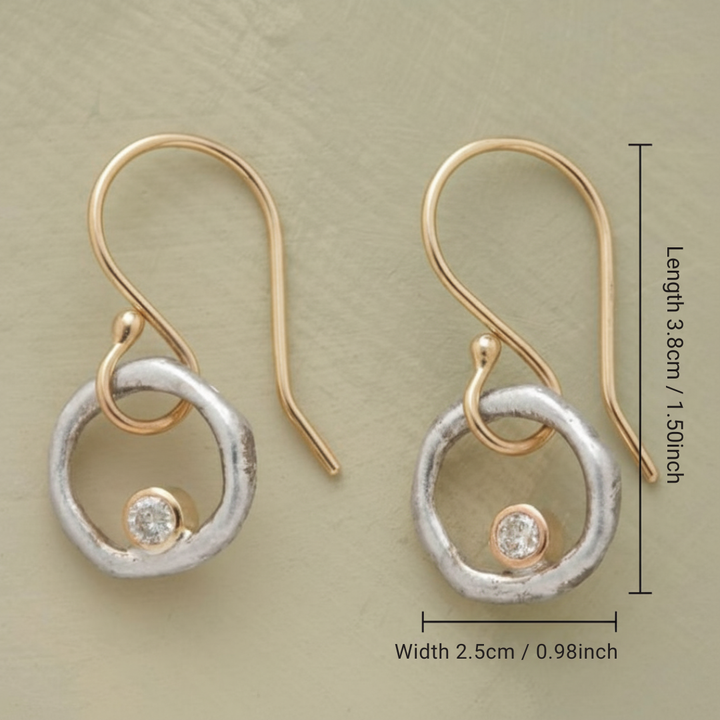 Damen Vintage Zirkonia Ohrringe – Eleganter Funkelnder Schmuck