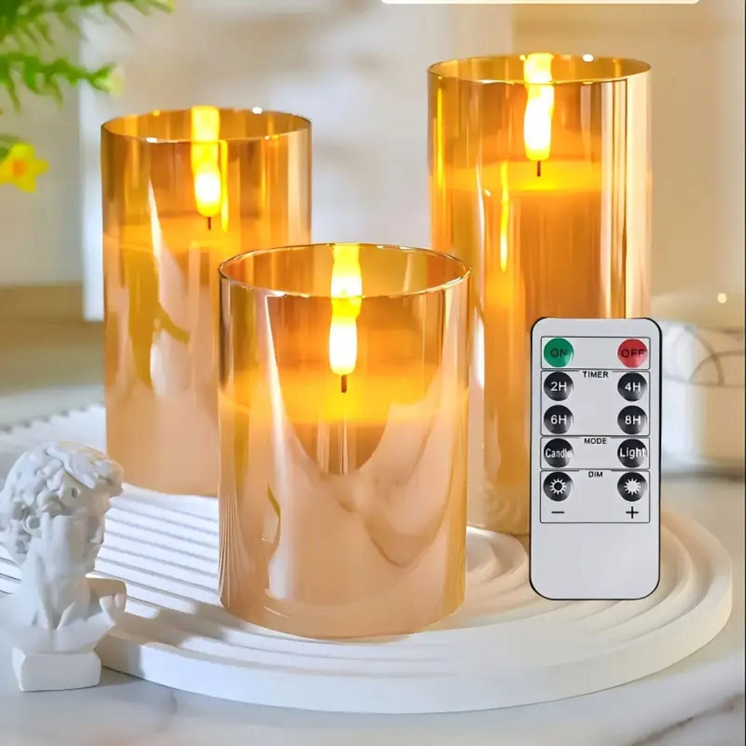 Lumy LED Kerzen mit Timer – Flammenlose Kerzen mit Fernbedienung für stimmungsvolle Beleuchtung 10