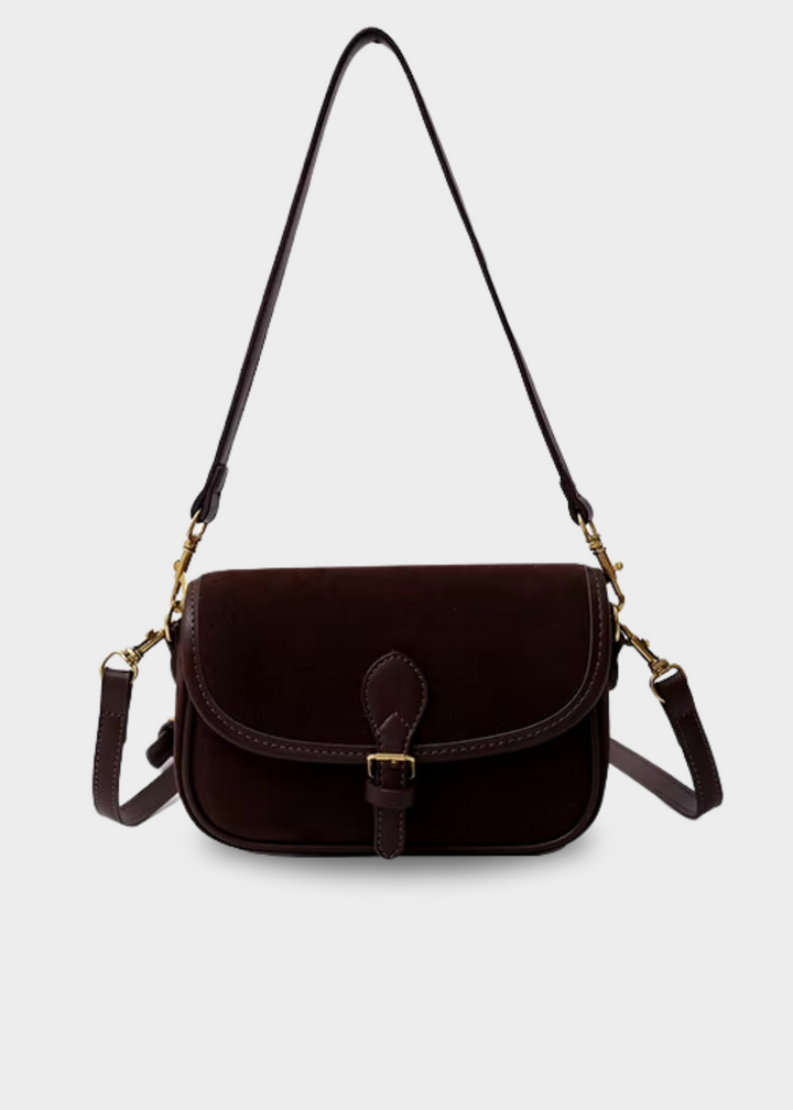 Sac à bandoulière en daim pour femmes – Petite sacoche croisée végan et vintage