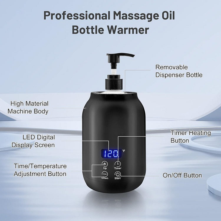 Massageölwärmer Mit 360°-Heizung, Einstellbare Temperatur 30–65 °C, Für Professionelle Massagen 1