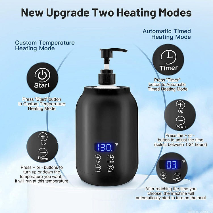 Massageölwärmer Mit 360°-Heizung, Einstellbare Temperatur 30–65 °C, Für Professionelle Massagen 2
