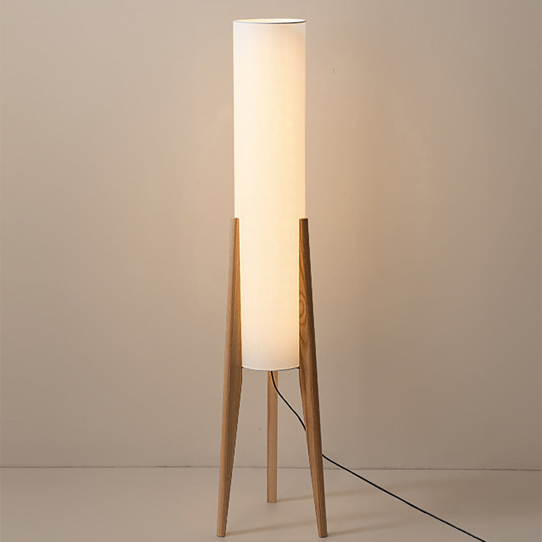 Massivholz Stehlampe aus Walnuss mit LED-Beleuchtung – Elegante Stehleuchte für Wohnzimmer und Schlafzimmer 9