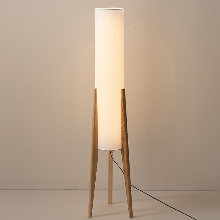 Massivholz Stehlampe aus Walnuss mit LED-Beleuchtung – Elegante Stehleuchte für Wohnzimmer und Schlafzimmer 9