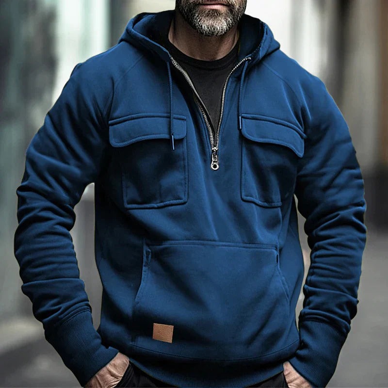 Men's Casual Hoodie – modern hooded sweatshirt with slim fit