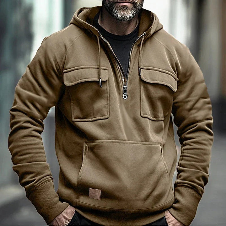 Men's Casual Hoodie – modern hooded sweatshirt with slim fit