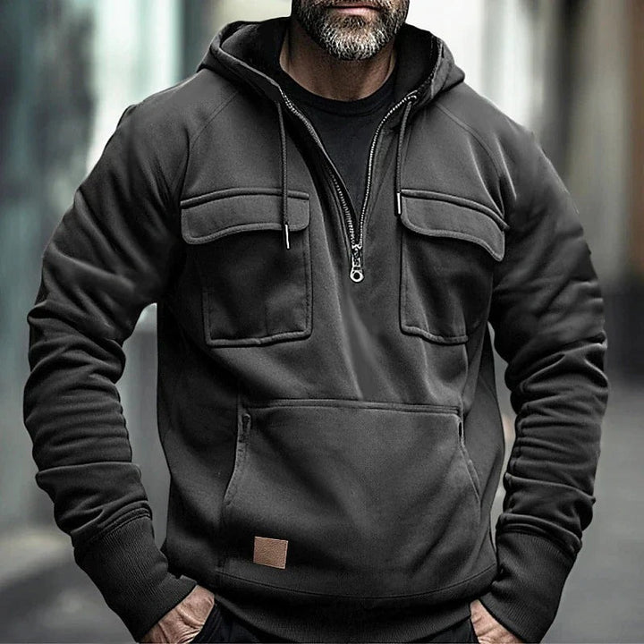 Men's Casual Hoodie – modern hooded sweatshirt with slim fit
