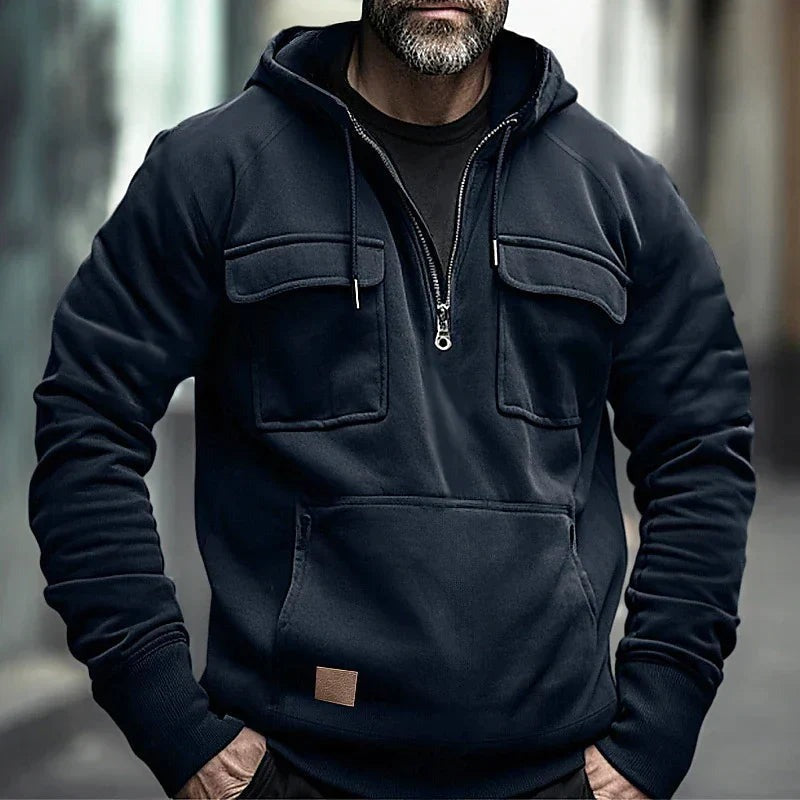 Men's Casual Hoodie – modern hooded sweatshirt with slim fit