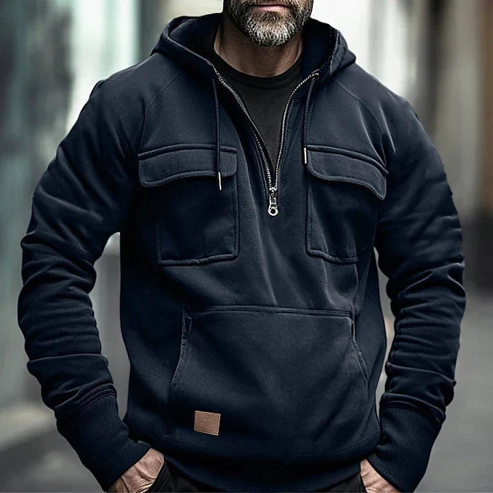 Men's Casual Hoodie – modern hooded sweatshirt with slim fit