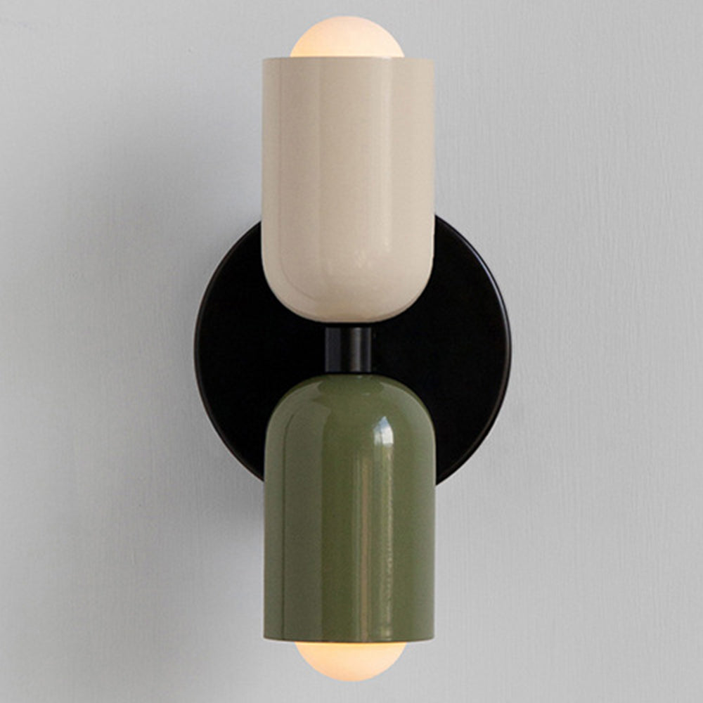 Moderne Louvel LED Wandleuchte Innen – Stilvolle Akzente für Wohnzimmer & Schlafzimmer, 12 cm Durchmesser, Doppelte Fassung 0