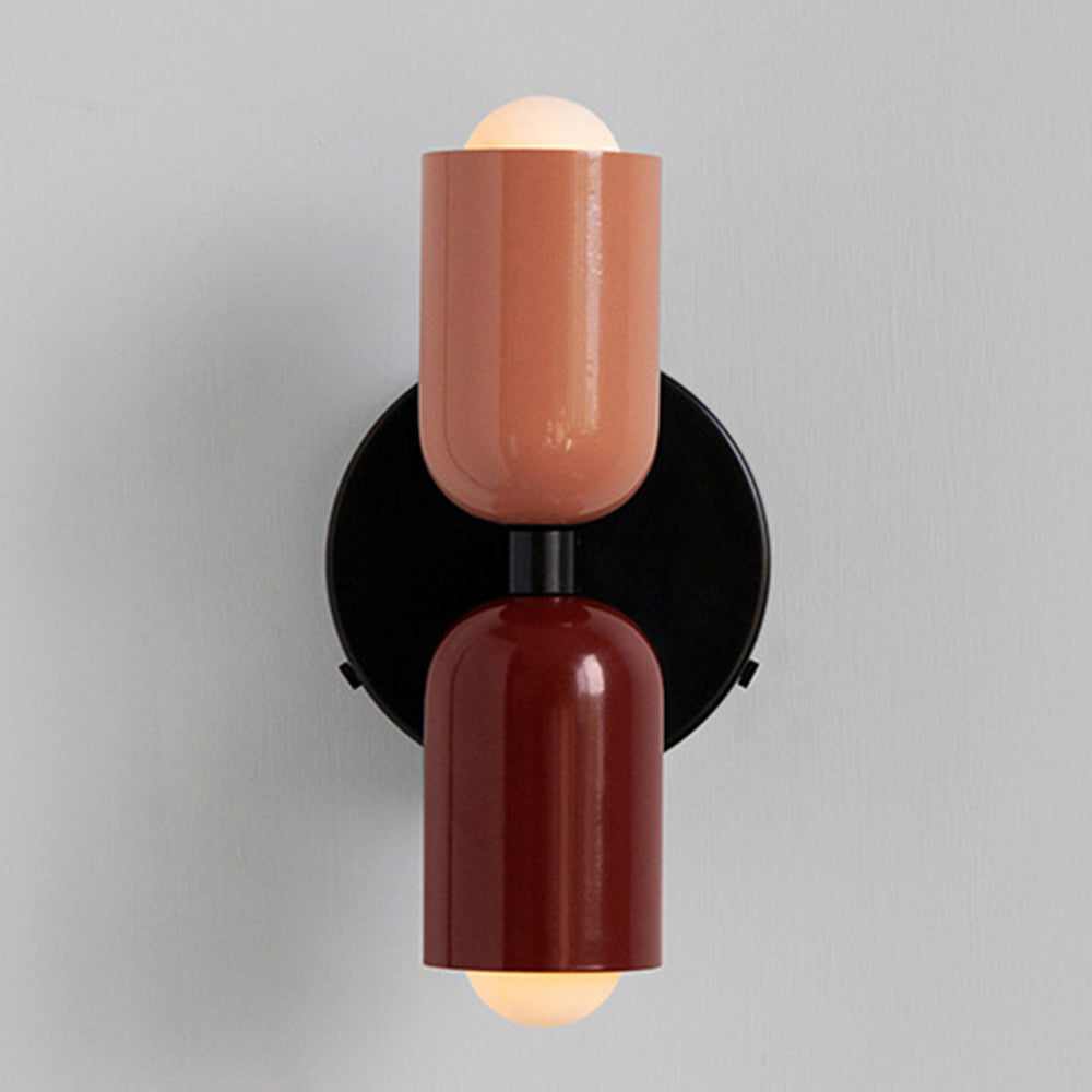 Moderne Louvel LED Wandleuchte Innen – Stilvolle Akzente für Wohnzimmer & Schlafzimmer, 12 cm Durchmesser, Doppelte Fassung 18