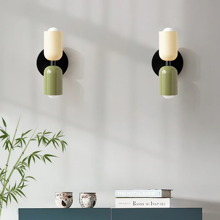 Moderne Louvel LED Wandleuchte Innen – Stilvolle Akzente für Wohnzimmer & Schlafzimmer, 12 cm Durchmesser, Doppelte Fassung 6